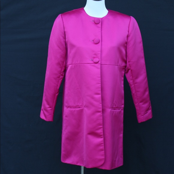 hot pink satin jacket